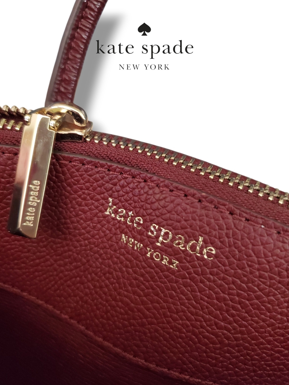kate spade New York Margaux Pink and Burgundy Leopard Haircalf Mini Satchel - Picture 14 of 17